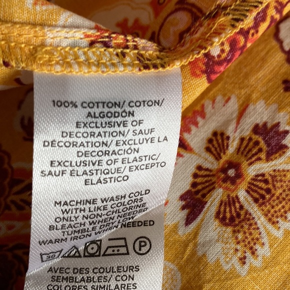 Loft Outlet Floral Smocked Short Sleeve Top - Picture 9 of 10